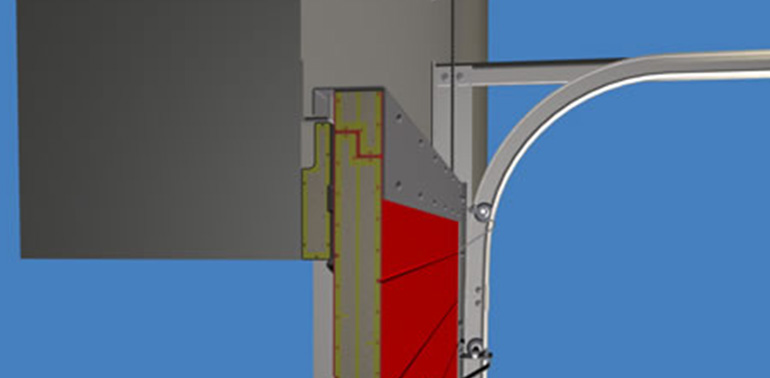 Porte Sectionnelle Coupe-Feu PS60 - Plans 3D